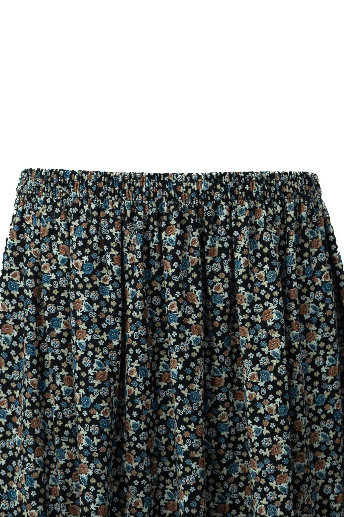 Kadın Anne Etek Dokuma Viskon Kumaş Minik Papatyam Çiçeği Desenli Rahat Kesim Tam Kalıp